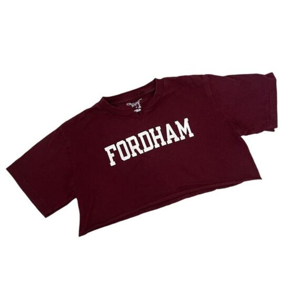 fordham university cropped tshirt